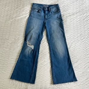 Joe’s Jeans Womens Molly High Rise Flare Distressed Raw Hem 28